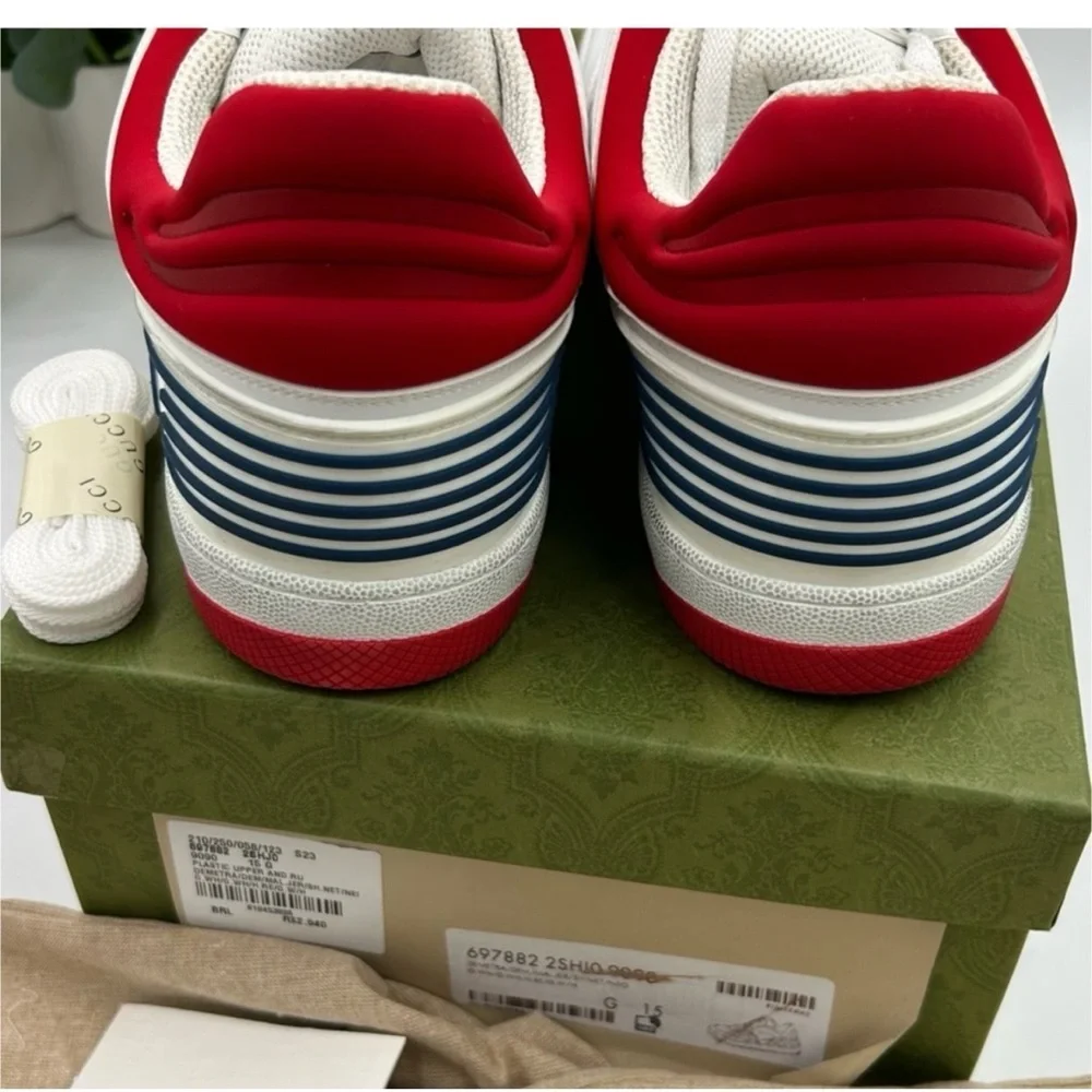 Gucci, low top basket sneaker size 15 made in Italy